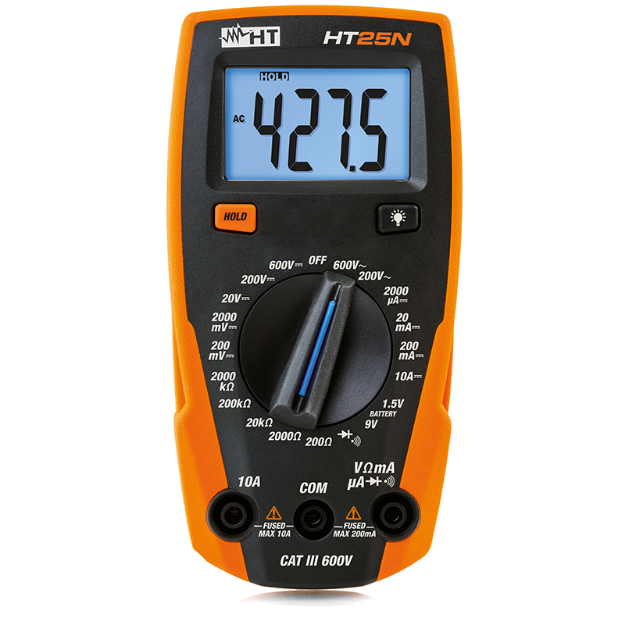 Imagem de MULTIMETRO DIGITAL COMPACTO H.T.
