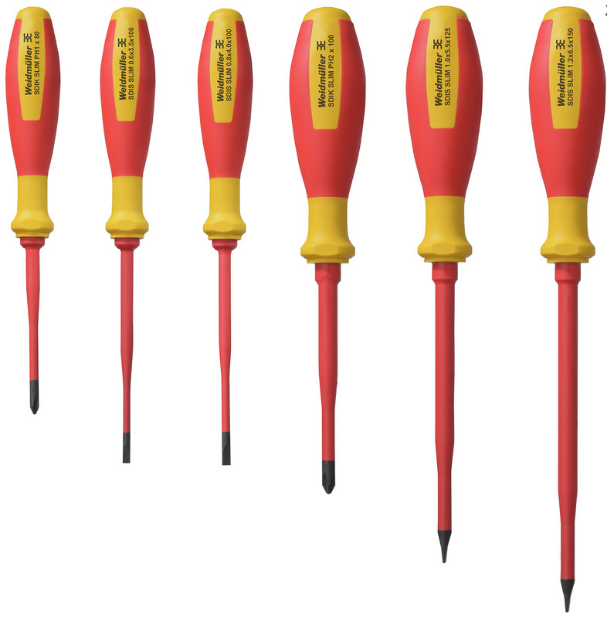 Imagem de CONJUNTO DE 6 CHAVES SDI SET SLIM S3.5-6.5/PH1/2 ISOLADAS 1000V AC / 1500V DC WEIDMULLER             