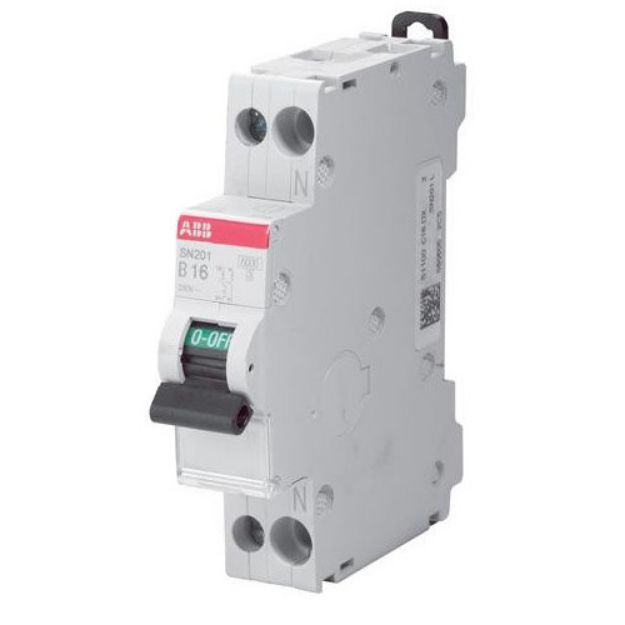 Imagem de DISJUNTOR 16A, CURVA C, 6KA/10KA, 1P+N