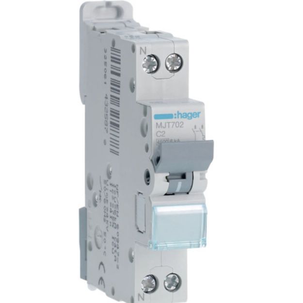 Imagem de DISJUNTOR BIPOLAR 1P+N 4.5/6kA 2A