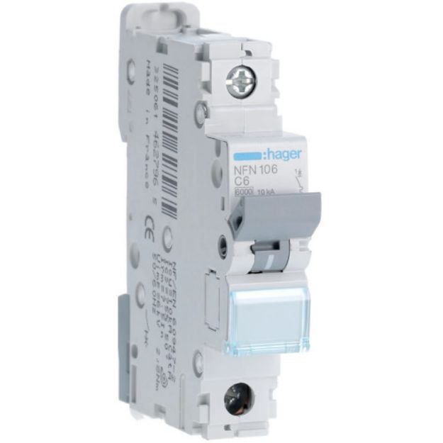 Imagem de DISJUNTOR UNIPOLAR 6/10kA 6A