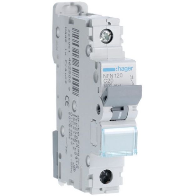 Imagem de DISJUNTOR UNIPOLAR 6/10kA 20A