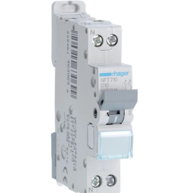 Imagem de DISJUNTOR 6/10kA 1P+N 10A