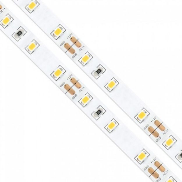 Imagem de FITA LED Nº LEDS 60pcs/Mt SMD 2835 12VDC 10.8W/Mt 1.250 Lm/Mt l 4000K 120º 50.000H IP65 8mm x 4mm CORTE 5cm/5cm